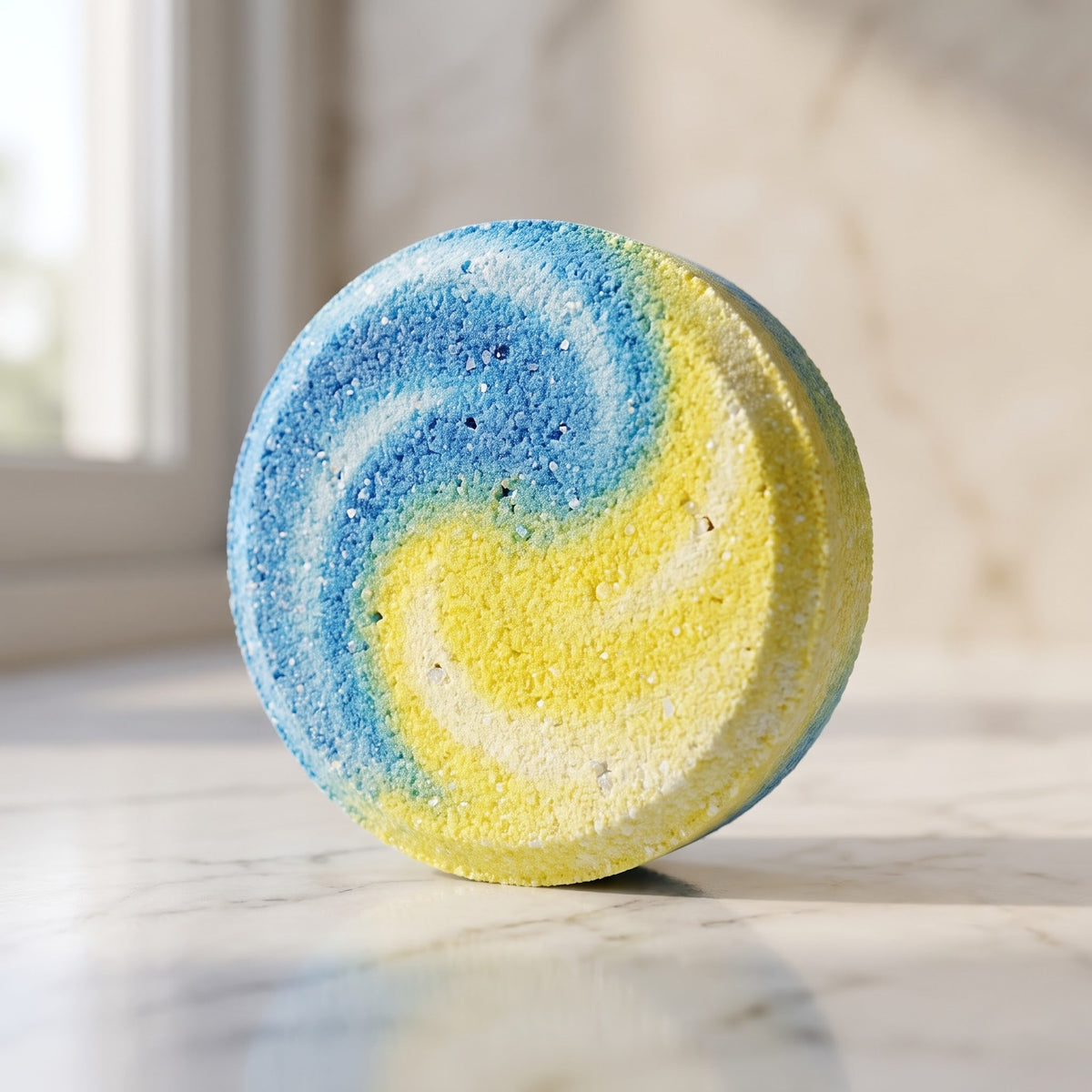 Close-up of Magic Bubble foaming tablet texture