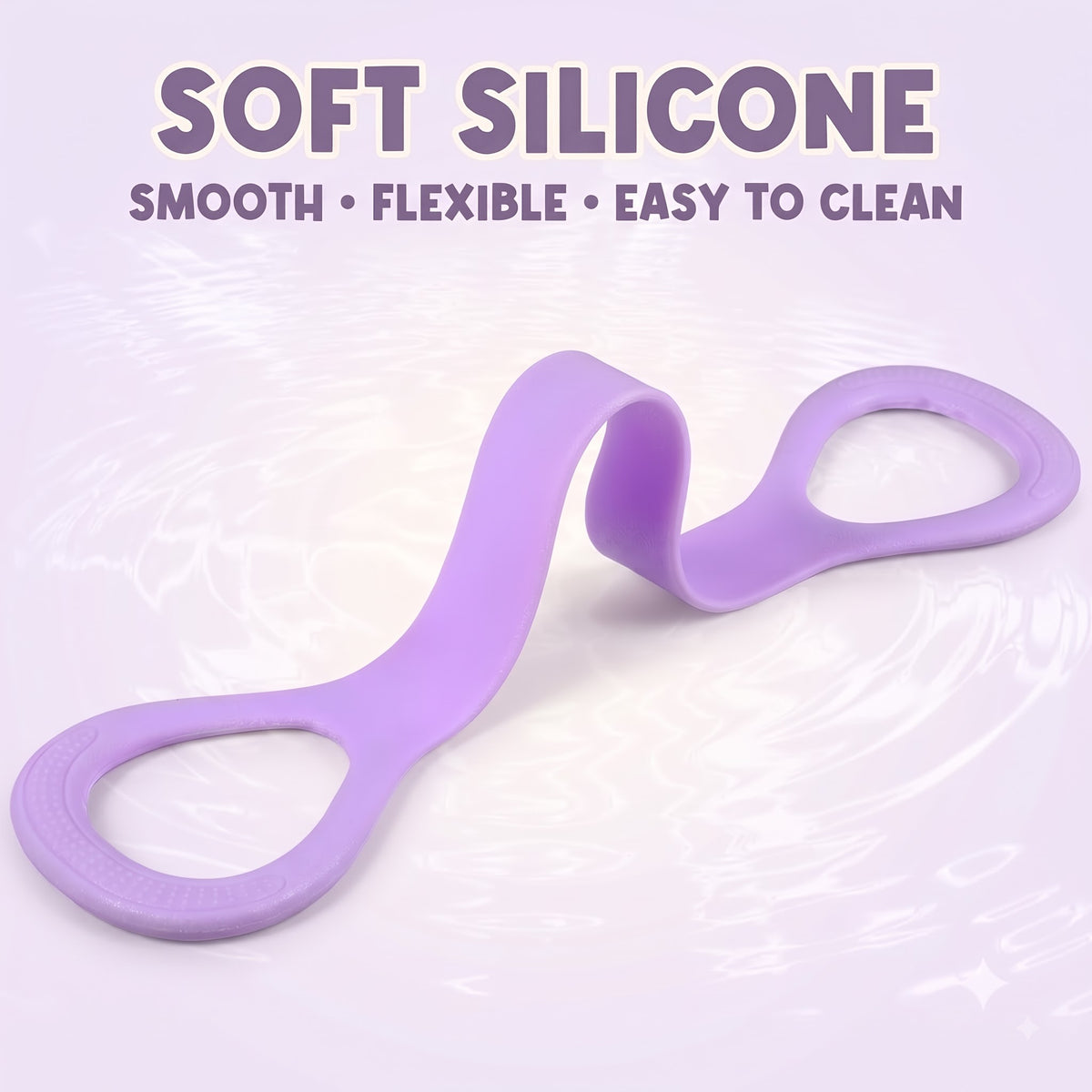 Figure 8 silicone resistance band close-up showing handles
